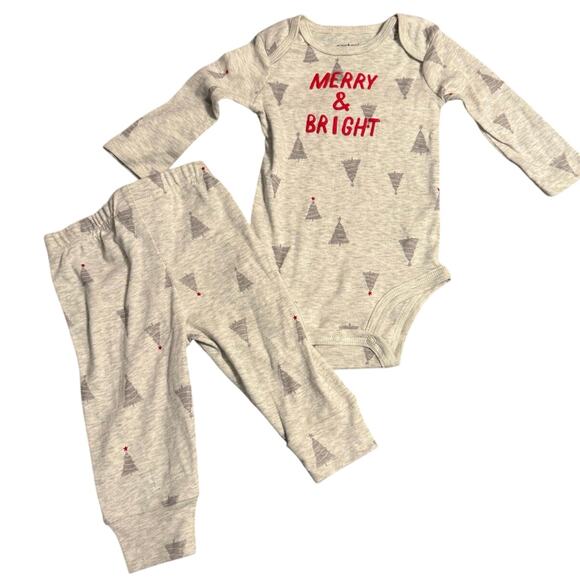 Carter’s 6 Month Holiday Outfit 2 Piece Set - Picture 1 of 3